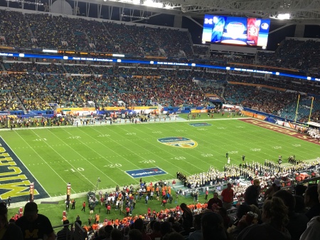 2016 Orange Bowl FSU vs Michigan, Miami FL