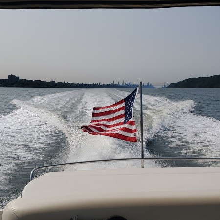 Cruising Jersey City up the Long Island Sound 