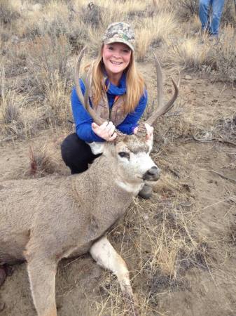 My daughter shot her first buck