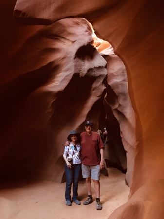 Sue and me at Lower Antelope Canyon