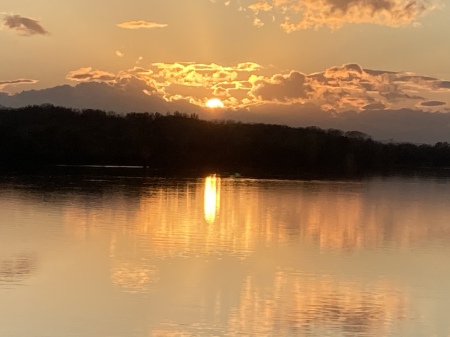 Sunset on the Rhône River