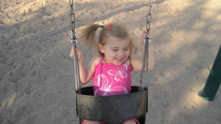 Swinging at the park