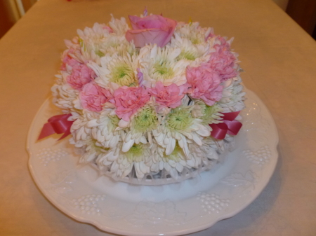 Colleen's flower Birthday cake -- May 5. 2012