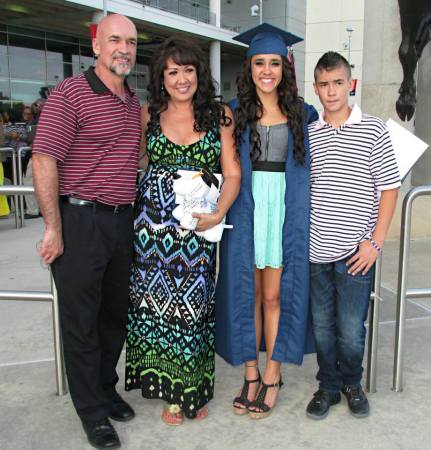 Family photo on my daughter Graduation Day 2013