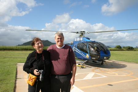 About to take a Helicopter Tour of Big Island