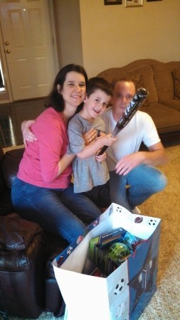 My son Trevor, daughter-in-law Jill and grandson T.J.