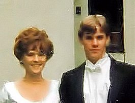 Son Don 1986 with HS Prom Date