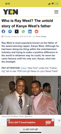 Ray West Conrad ‘67 with his son Kanye