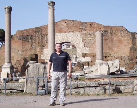 Charles at Roman Forum Ruins