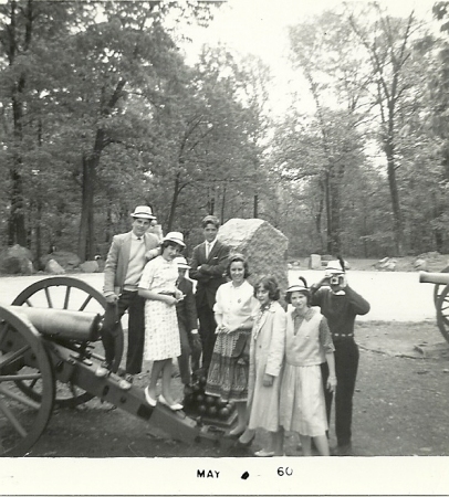 Linda Hall's album, Class trip to Gettysburg,Va.-1960