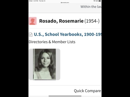 Rosie Rosado's Classmates profile album