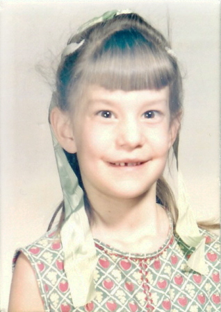 Sheri in Kindergarten 1966