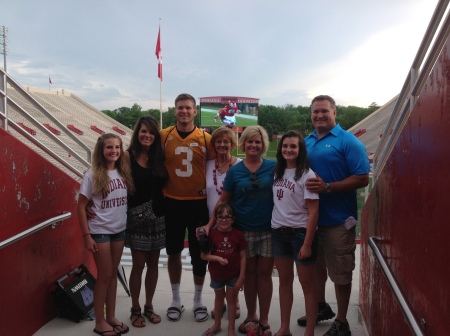 Chase and Family - IU Prospect camp June 2014