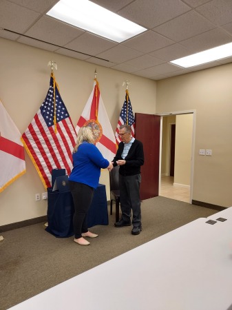 My father getting congressional medal