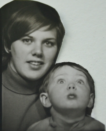 Many years ago with my son