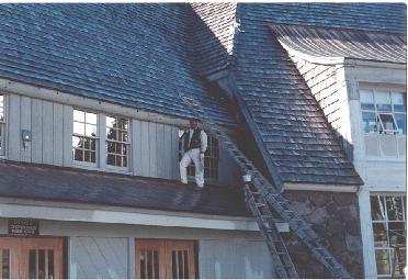 Mike Working on Timberline Lodge