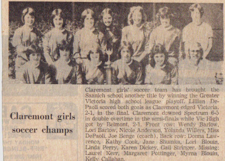 Claremont Girls Soccer Success
