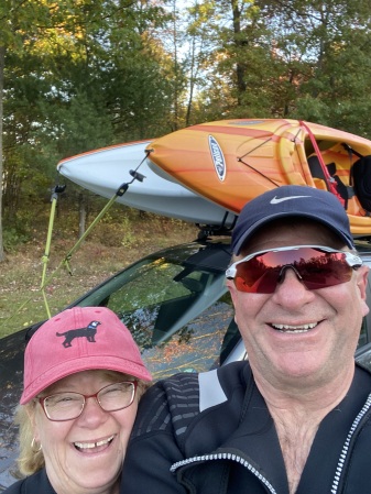Kayaking at Nori Lake, Linda & me!