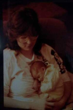 Me & my son Joshua when he was 4 days old 1987