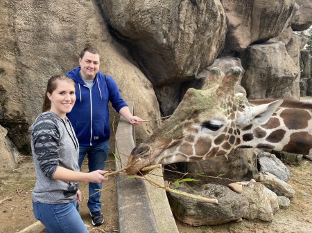 Son, Tim & Amy @ Philly Zoo, Fall 2019