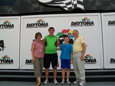 Family at Daytona Speedway July 2013