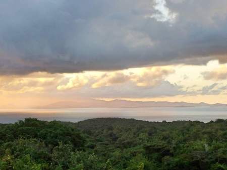 Back yard view to Puerto Rico