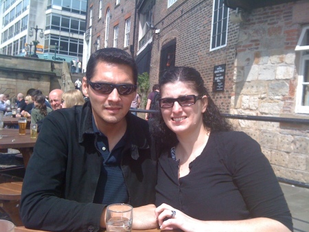 Melissa and I in York, England.