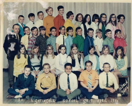 Nightingale School 7th Grade April 1970