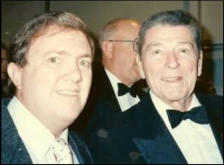 With President Reagan