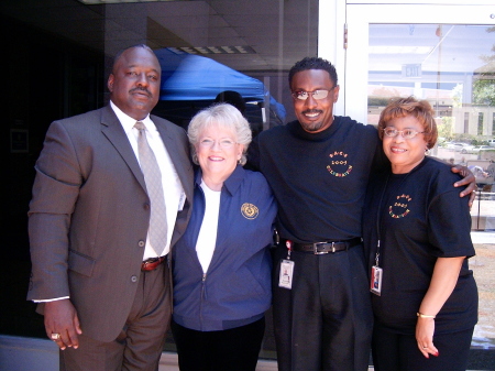 with Sheriff Greg Hamilton and Texas Comptroller Carole Keeton Strayhorn