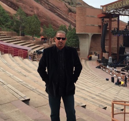 David at Red Rocks Amphitheatre in Colorado 