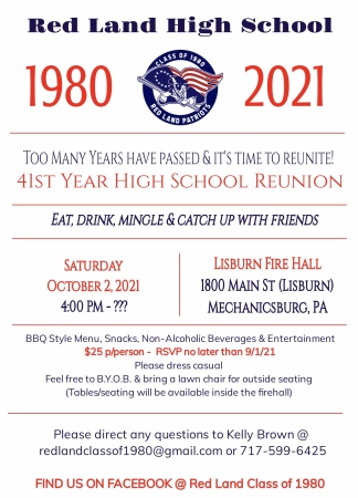 Kelly Brown's album, Red Land High School Reunion (Class of 1980)
