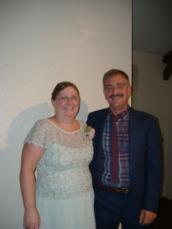 My brother Marty and I at my daughter's weddin