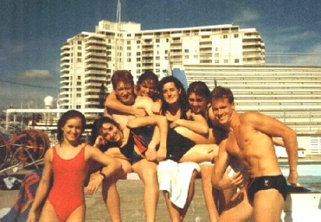 Northeastern University diving team 1991