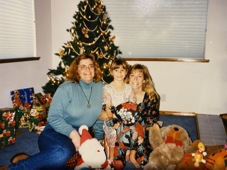 Xmas 1996. Tess, Jordan and Amelia