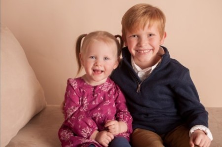 George (7) and Katie (3)