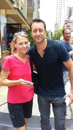 With Alex O'Loughlin from Hawaii Five-O