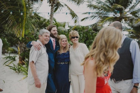 In Tulum Mexico at our grandsons wedding