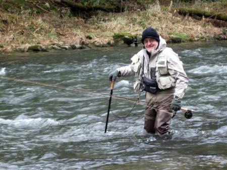 winter fishing on Penns Creek