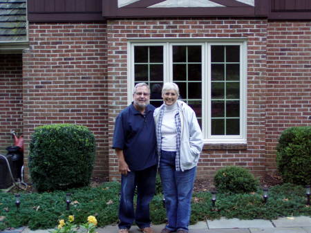 Dwight and Sheila in front of my house.