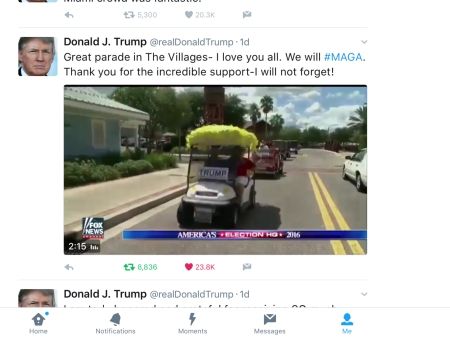 FOX news covering The Villages golf car parade