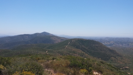 Running on Mission Trails Regional Park