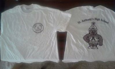 T-shirts available from Church St. Anthony
