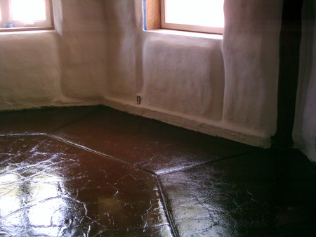 Earth Floors in My Sraw Bale Home