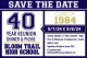 Bloom Trail High School Class of 1984-40th Reunion reunion event on Sep 7, 2024 image