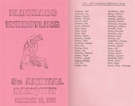 Eldorado High School - 25 Feb 1978