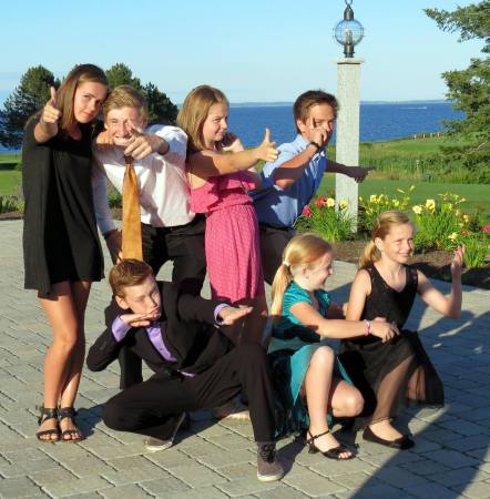 Seven grandchildren at Samoset