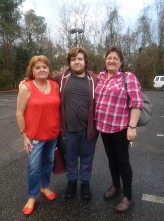 Matt and his Aunt Donna & Cindy