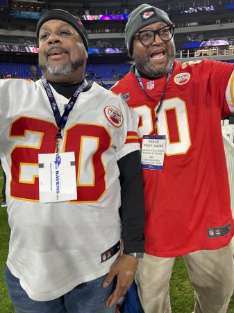 Reggie and Eric at AFC Championship Game 