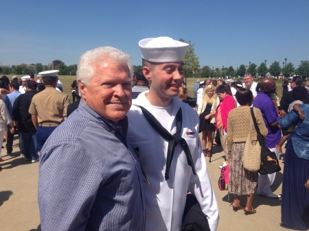 WithGrandson Ian at Navy Boot Camp graduation